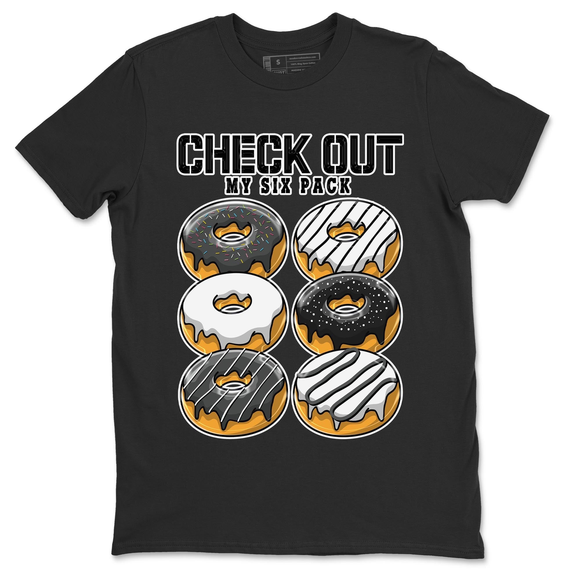 Check Out My Six Pack Unisex Tops - Air Jordan 13 Black Flint