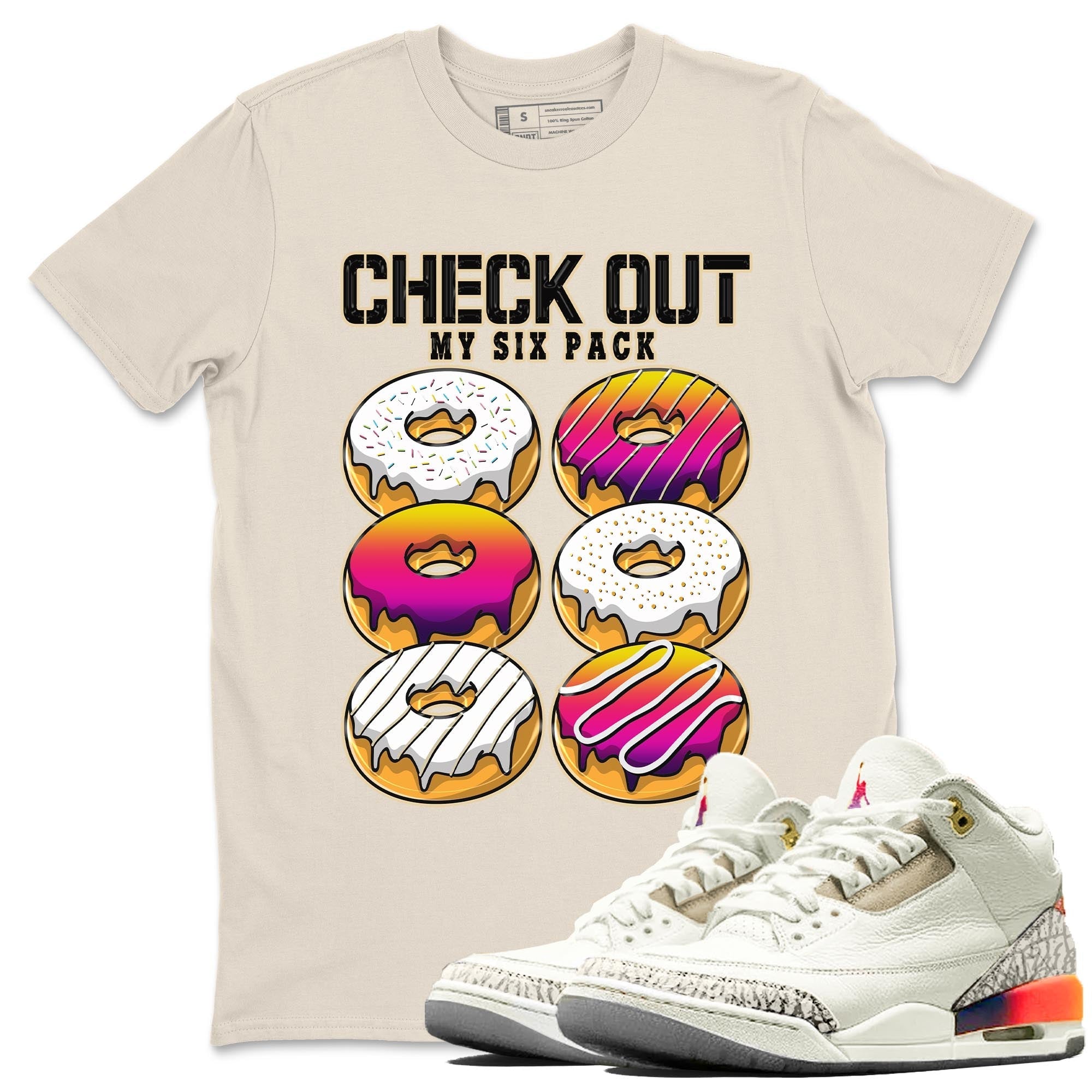 Check Out My Six Pack snkmatch Tee - Air Jordan 3 J Balvin