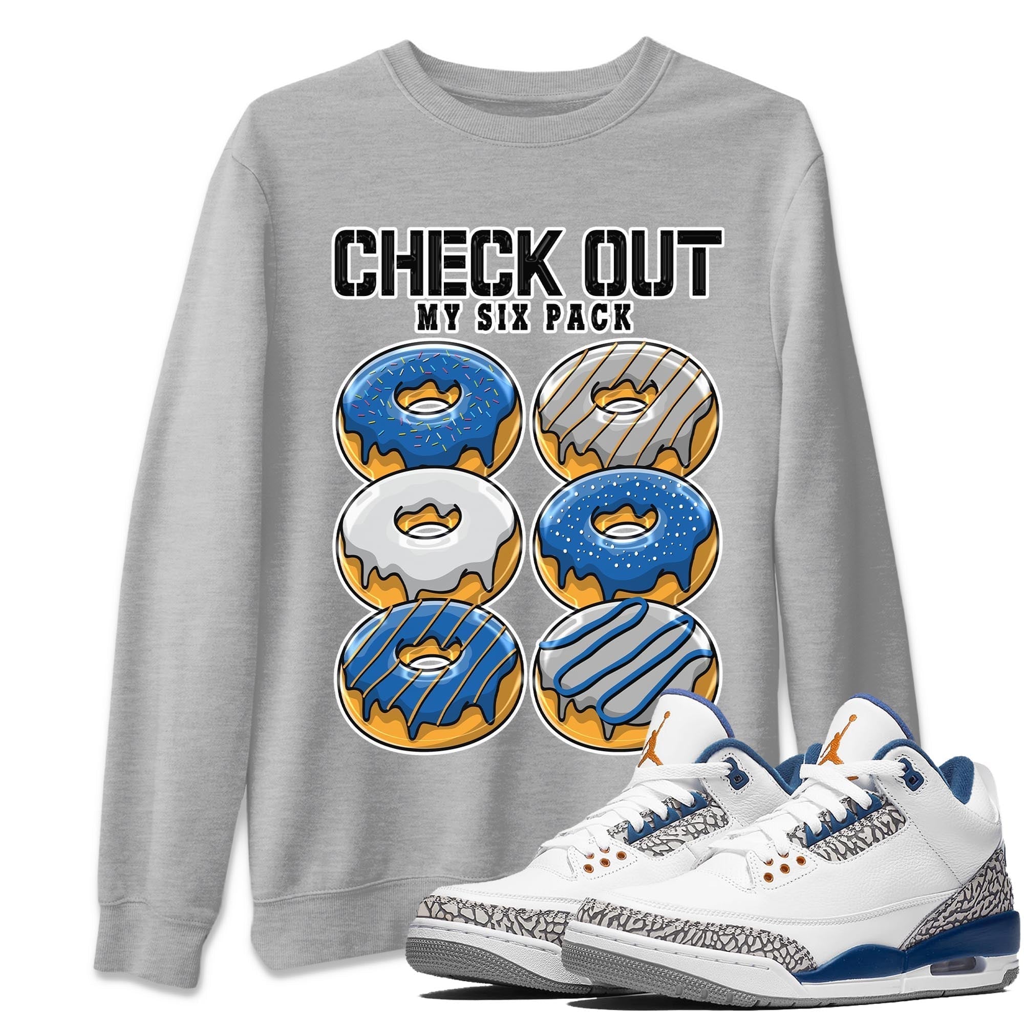 Check Out My Six Pack Unisex Tops - Air Jordan 3 Wizards