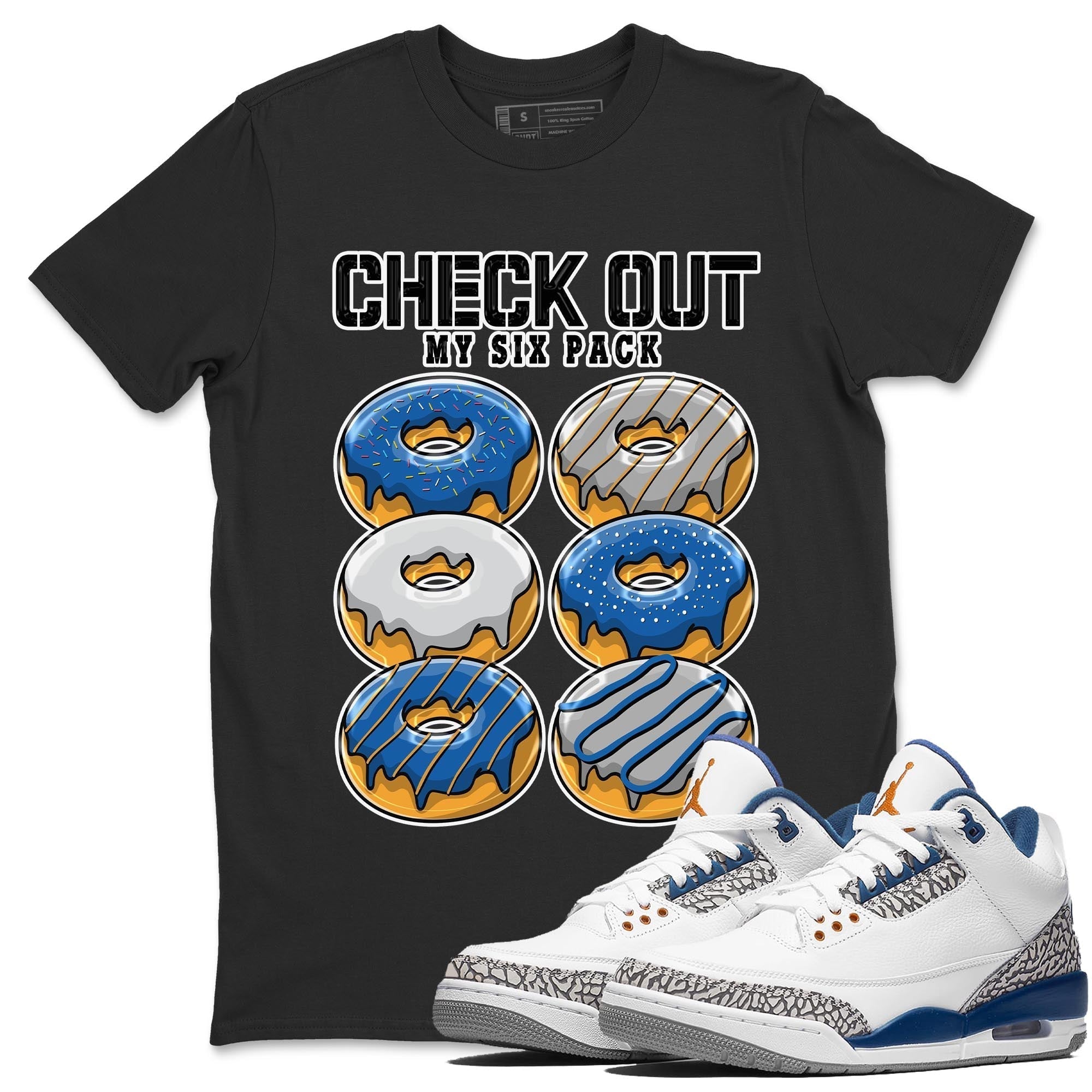 Check Out My Six Pack Unisex Tops - Air Jordan 3 Wizards