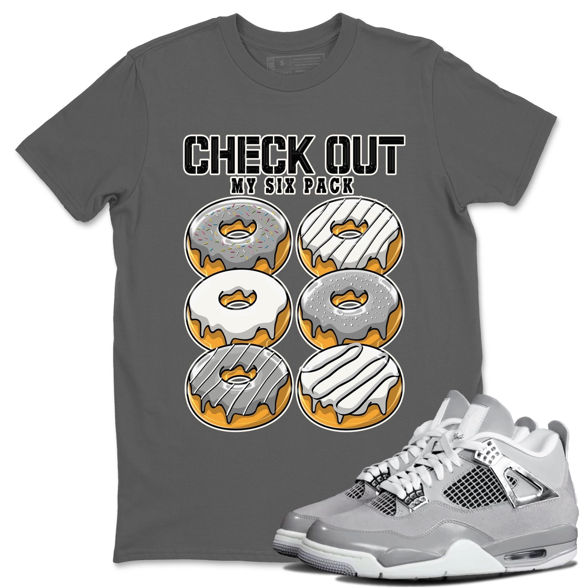 Check Out My Six Pack snkmatch Tee - Air Jordan 4 Frozen Moments
