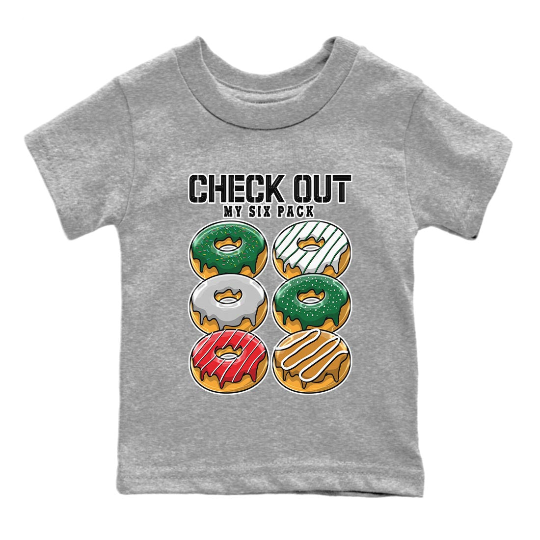 Check Out My Six Pack Kids Tops - Air Jordan 4 Pine Green