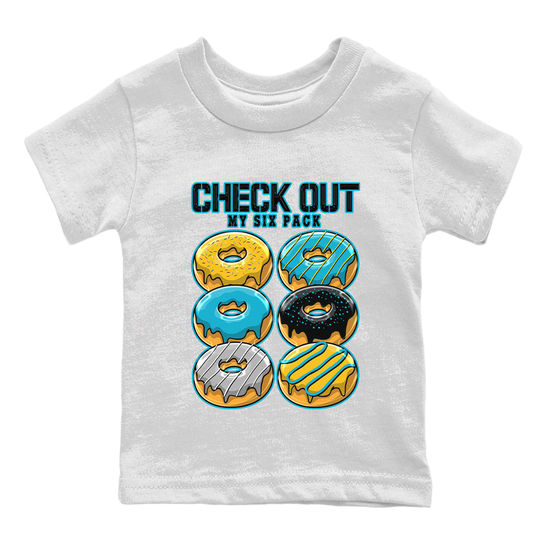 Check Out My Six Pack Kids Tops - Air Jordan 5 Aqua
