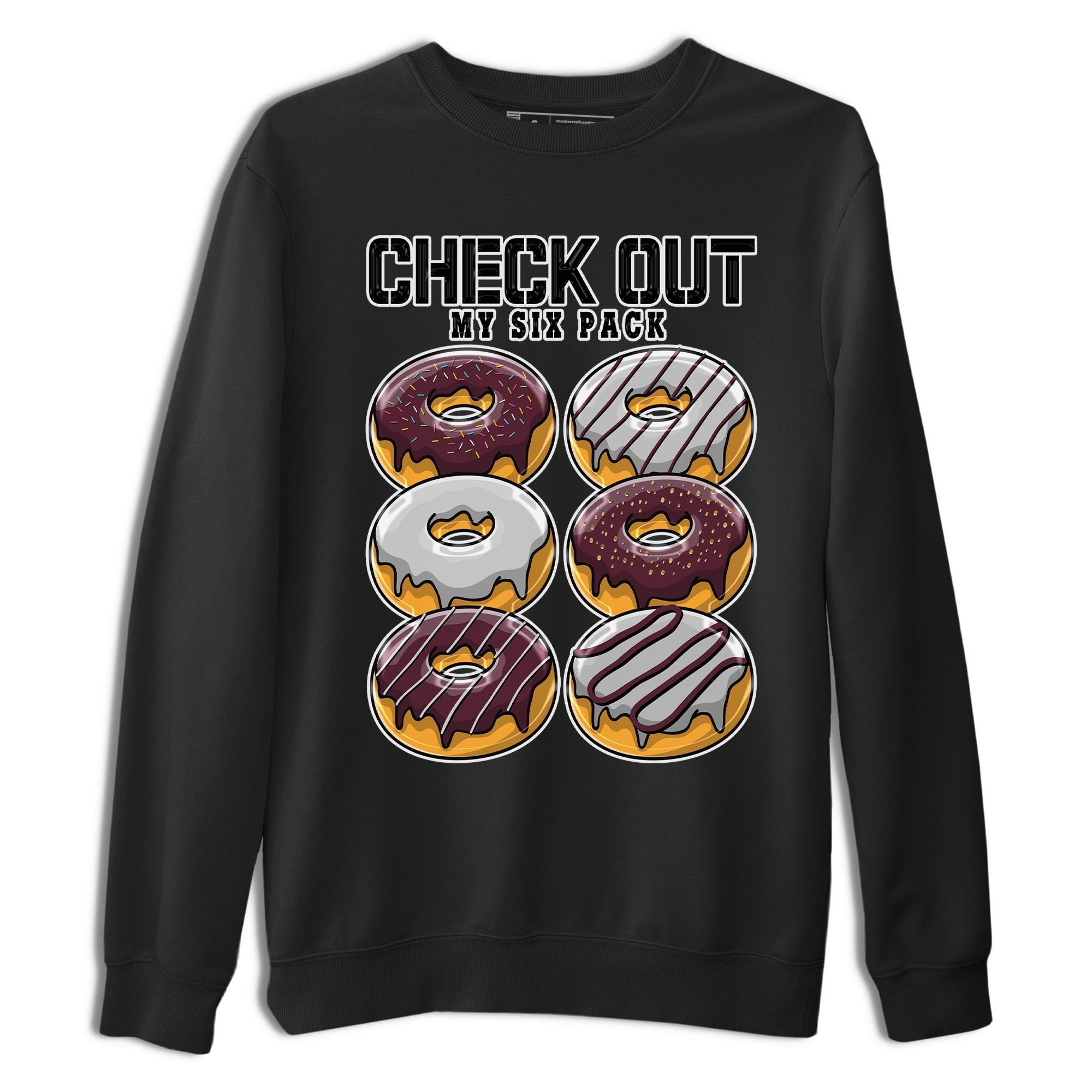 Check Out My Six Pack snkmatch Tee - Air Jordan 5 Burgundy