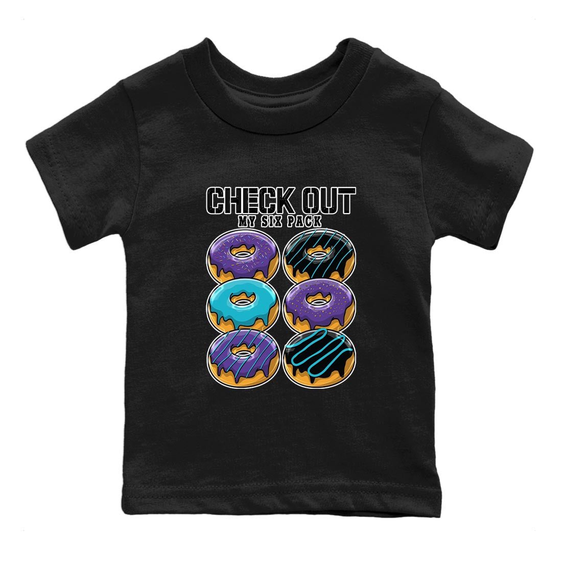 Check Out My Six Pack snkmatch Tee Kids - Air Jordan 6 Aqua