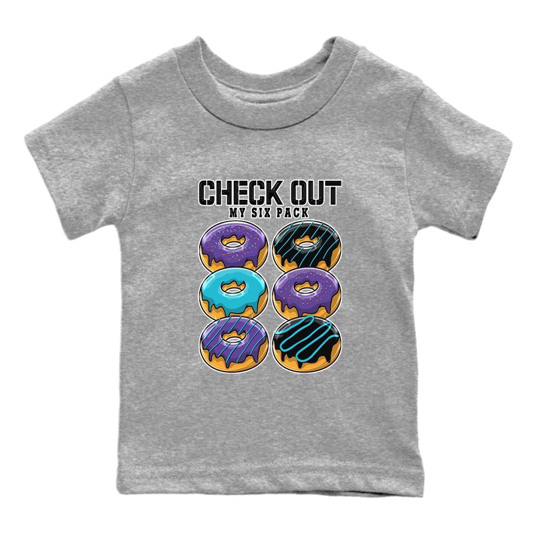 Check Out My Six Pack snkmatch Tee Kids - Air Jordan 6 Aqua