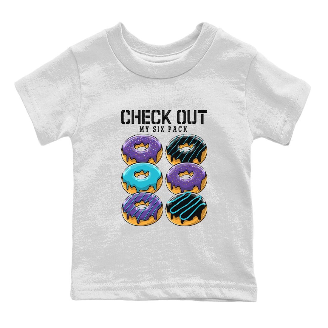 Check Out My Six Pack snkmatch Tee Kids - Air Jordan 6 Aqua