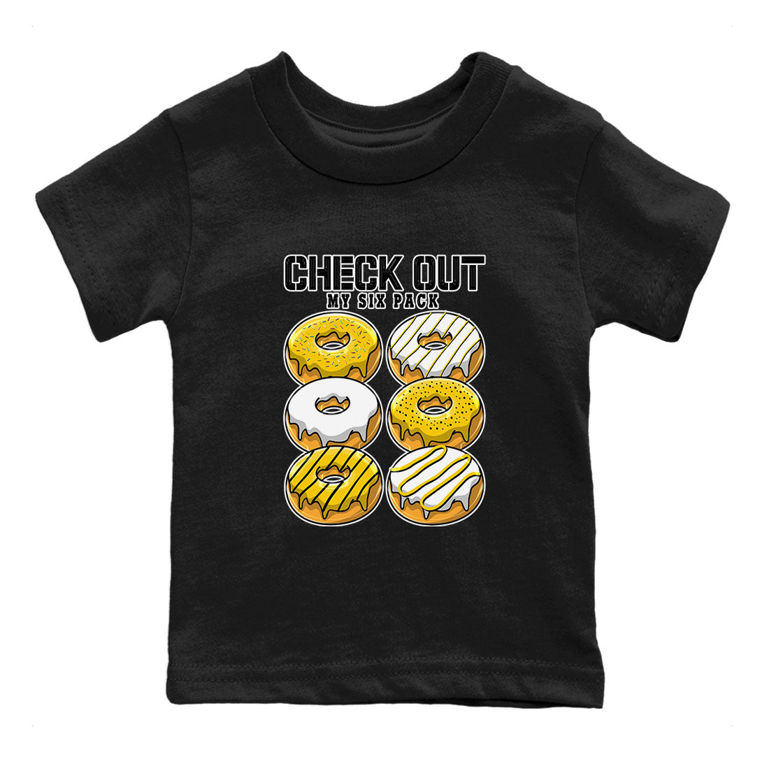 Check Out My Six Pack snkmatch Tees Kids - Air Jordan 6 Yellow Ochre
