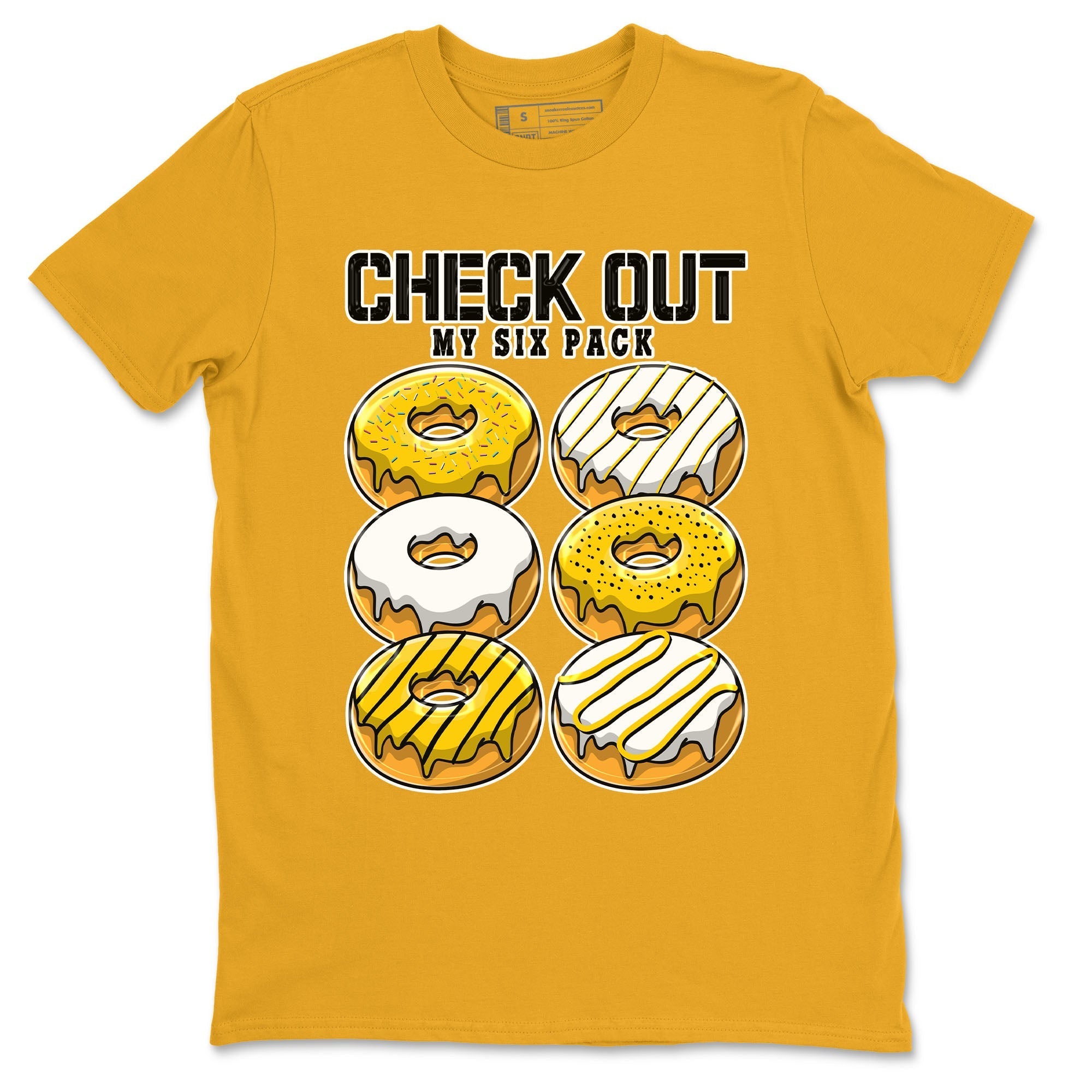 Check Out My Six Pack snkmatch Tees - Air Jordan 6 Yellow Ochre