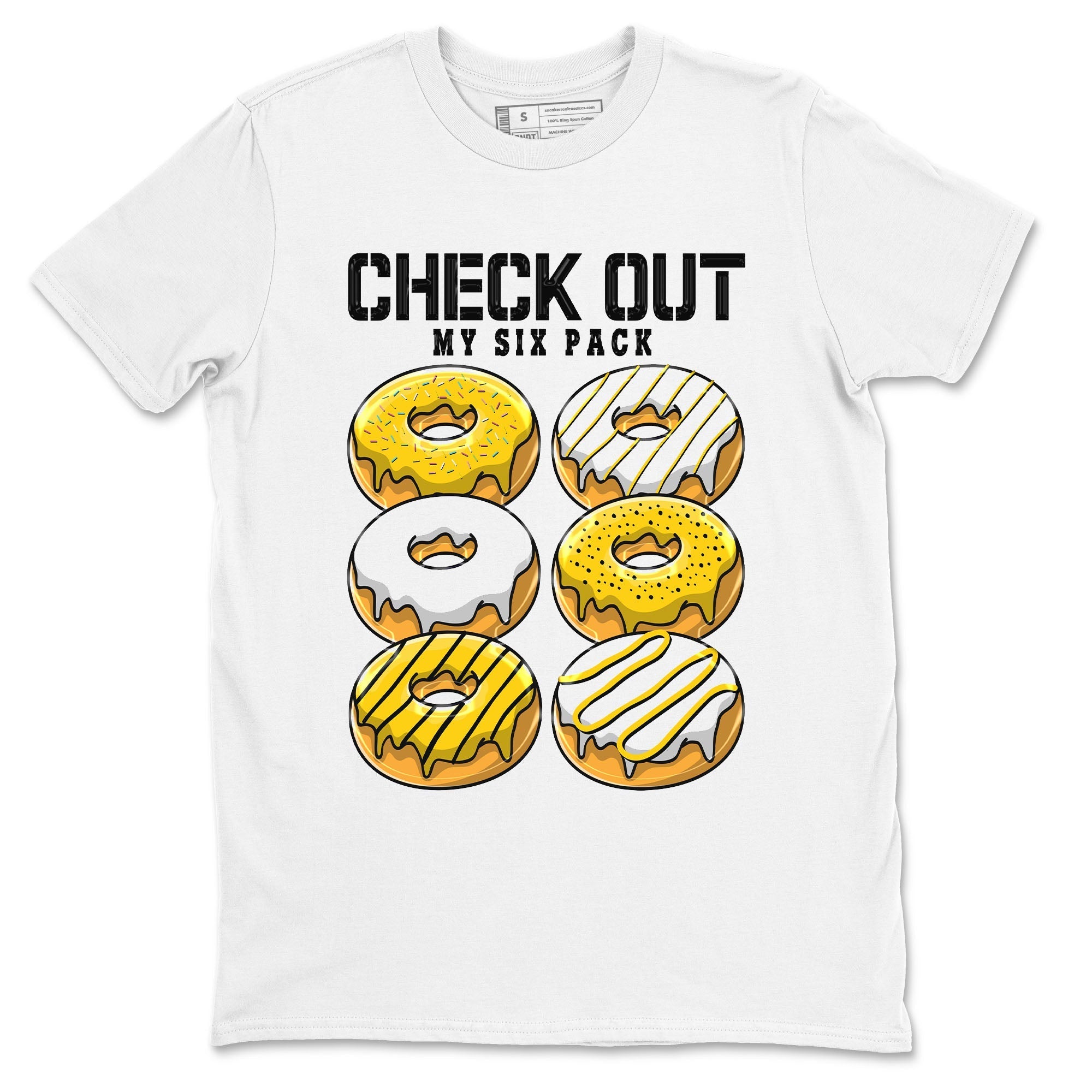 Check Out My Six Pack snkmatch Tees - Air Jordan 6 Yellow Ochre