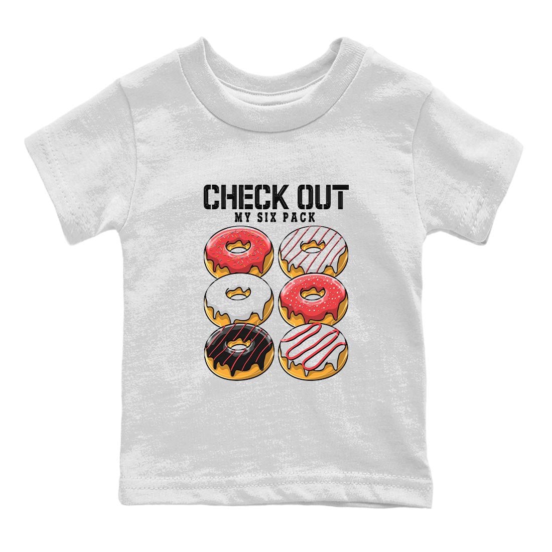 Check Out My Six Pack snkmatch Tee Kids - Air Jordan 7 White Infrared