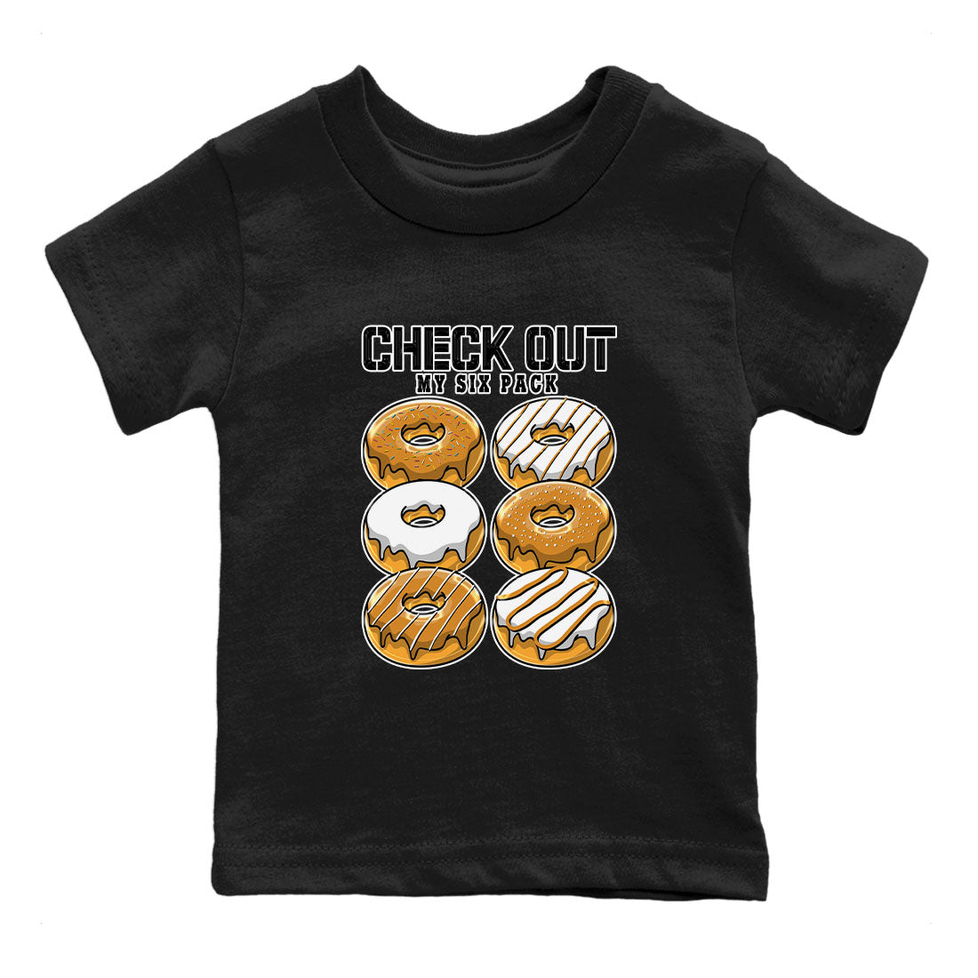Check Out My Six Pack snkmatch Tees Kids - Dunk Dark Curry