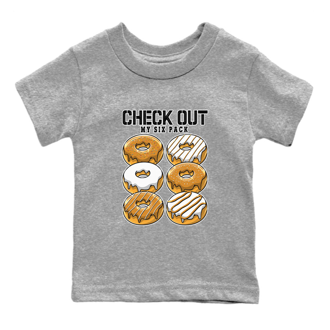 Check Out My Six Pack snkmatch Tees Kids - Dunk Dark Curry