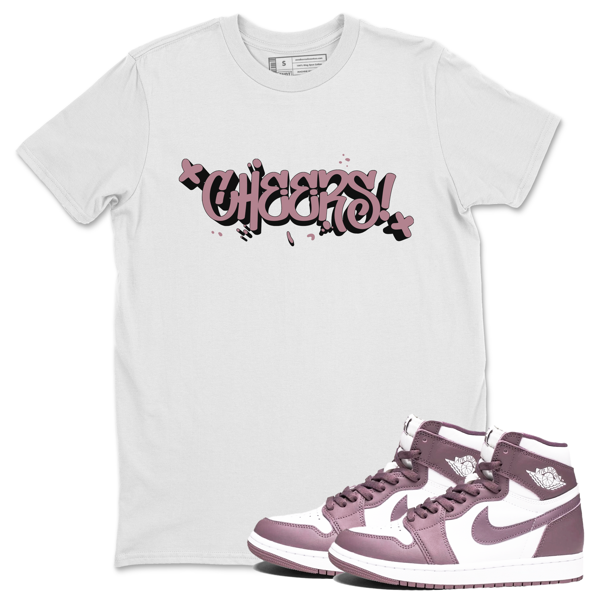 Cheers snkmatch Tee - Air Jordan 1 Mauve