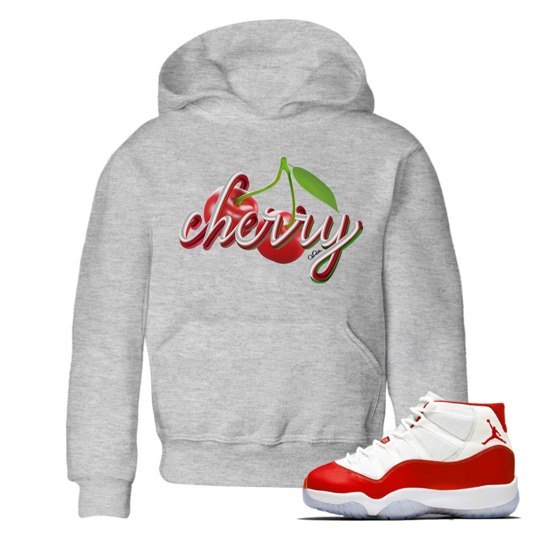 Cherry Kids Tops - Air Jordan 11 Cherry