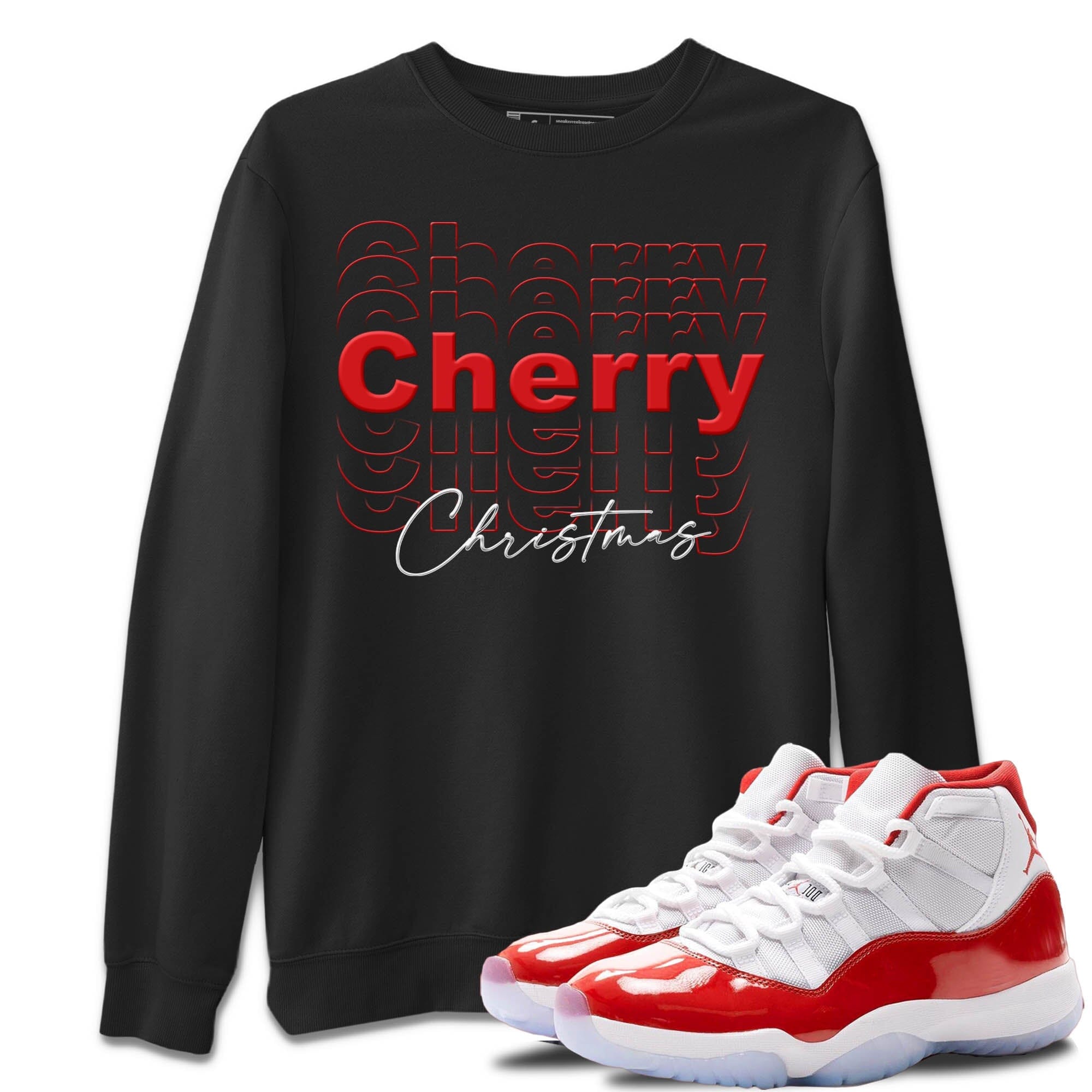 Cherry Christmas Unisex Tops - Air Jordan 11 Cherry