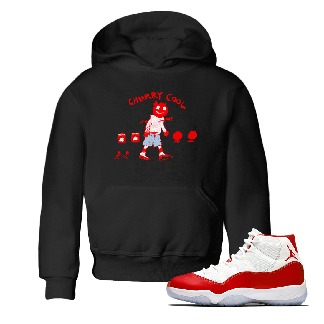 Cherry Cool snkmatch Tees Kids - Air Jordan 11 Cherry