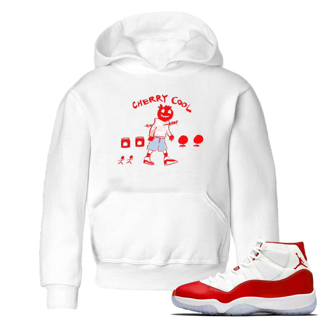 Cherry Cool snkmatch Tees Kids - Air Jordan 11 Cherry