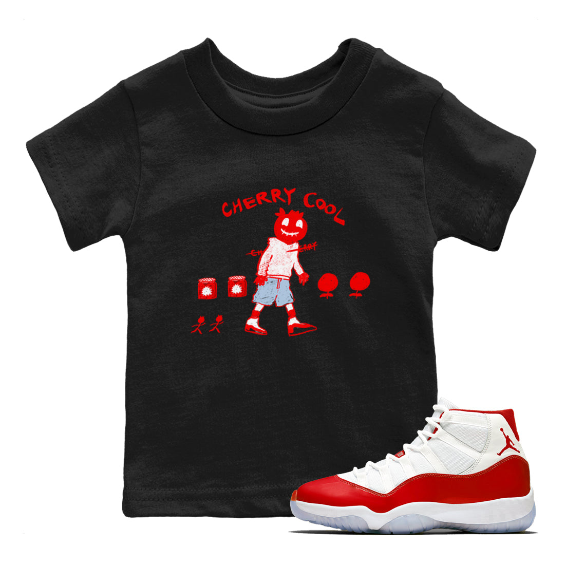 Cherry Cool snkmatch Tees Kids - Air Jordan 11 Cherry