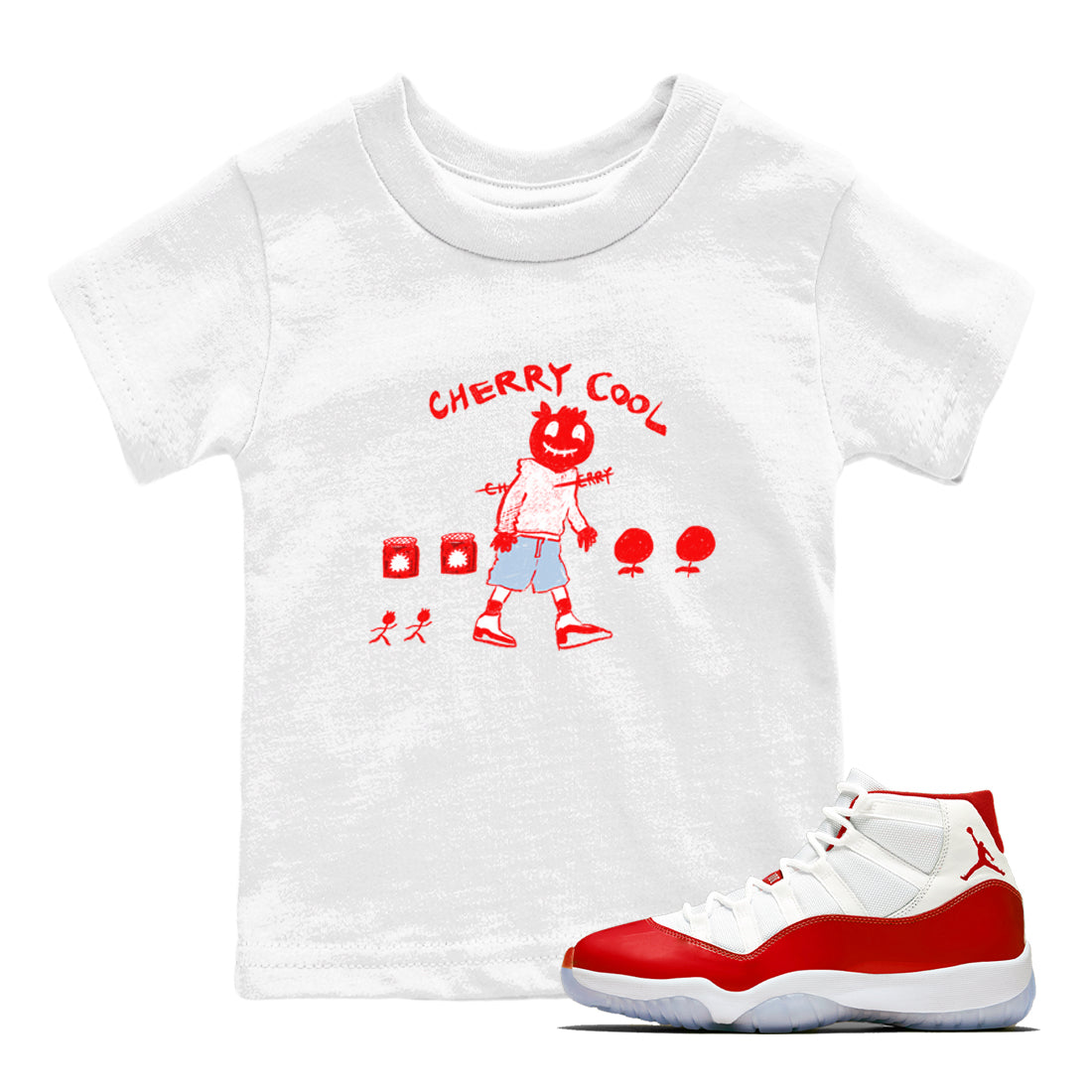 Cherry Cool snkmatch Tees Kids - Air Jordan 11 Cherry