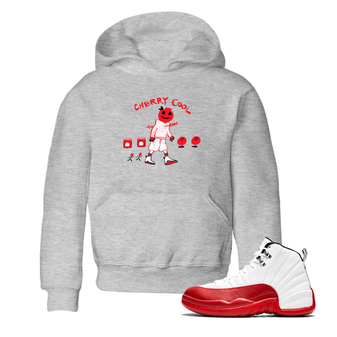 Cherry Cool snkmatch Tees Kids - Air Jordan 12 Cherry