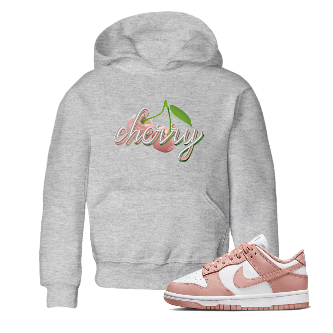 Cherry snkmatch Tee Kids - Dunk Rose Whisper