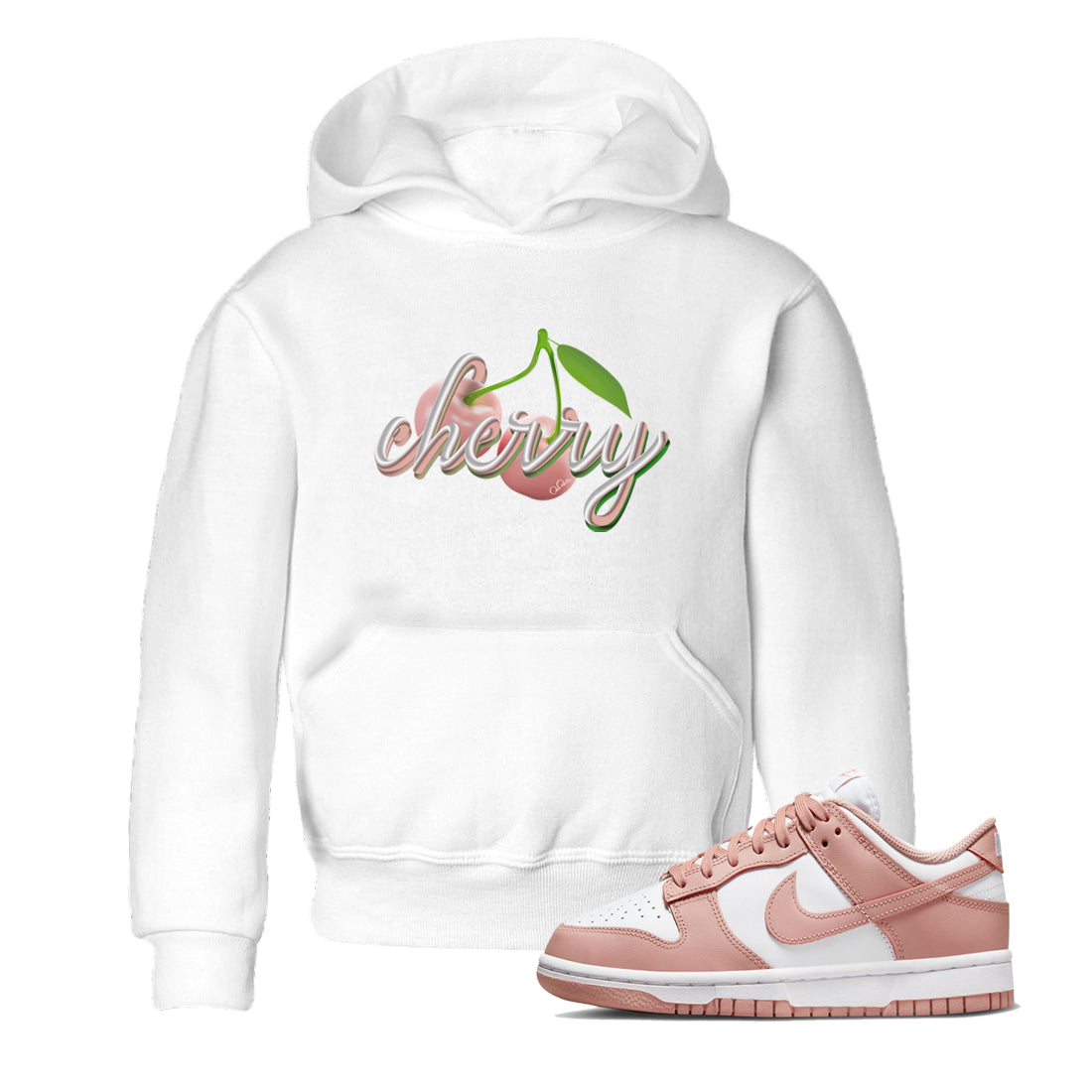 Cherry snkmatch Tee Kids - Dunk Rose Whisper