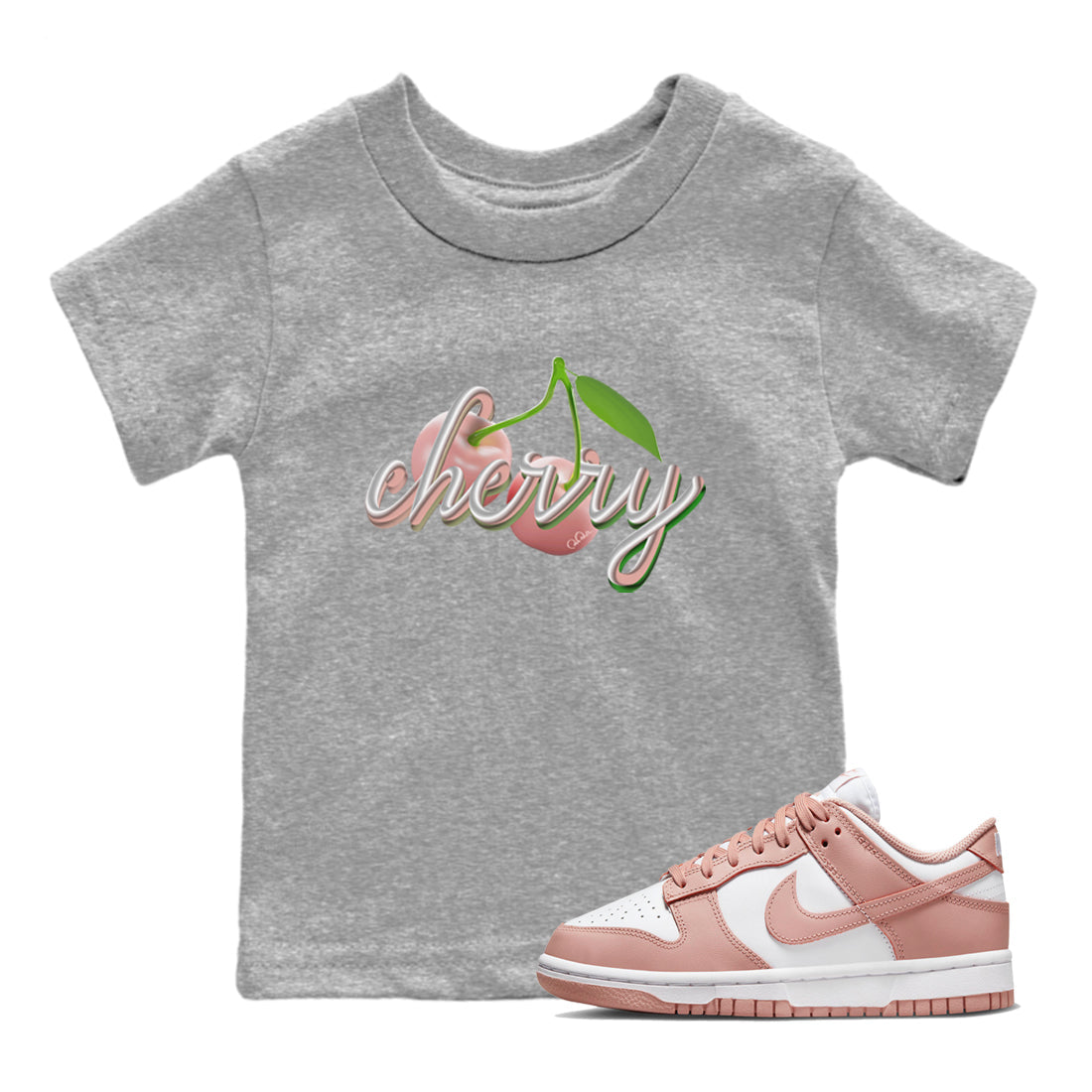 Cherry snkmatch Tee Kids - Dunk Rose Whisper