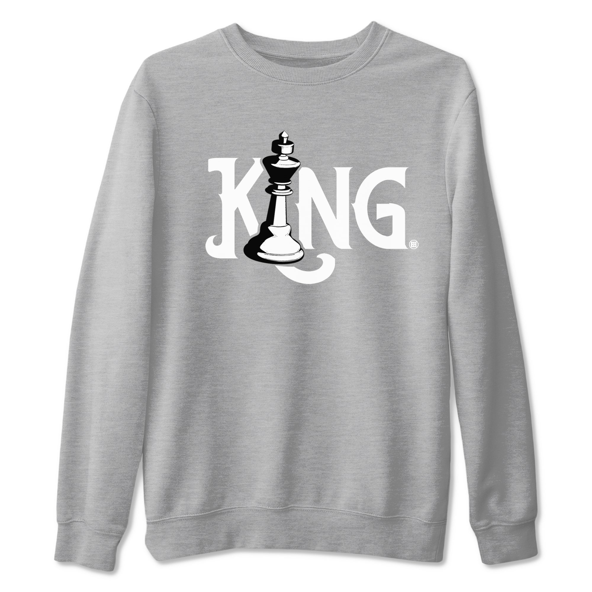 Chess King snkmatch Tees - Air Jordan 1 Wolf Grey