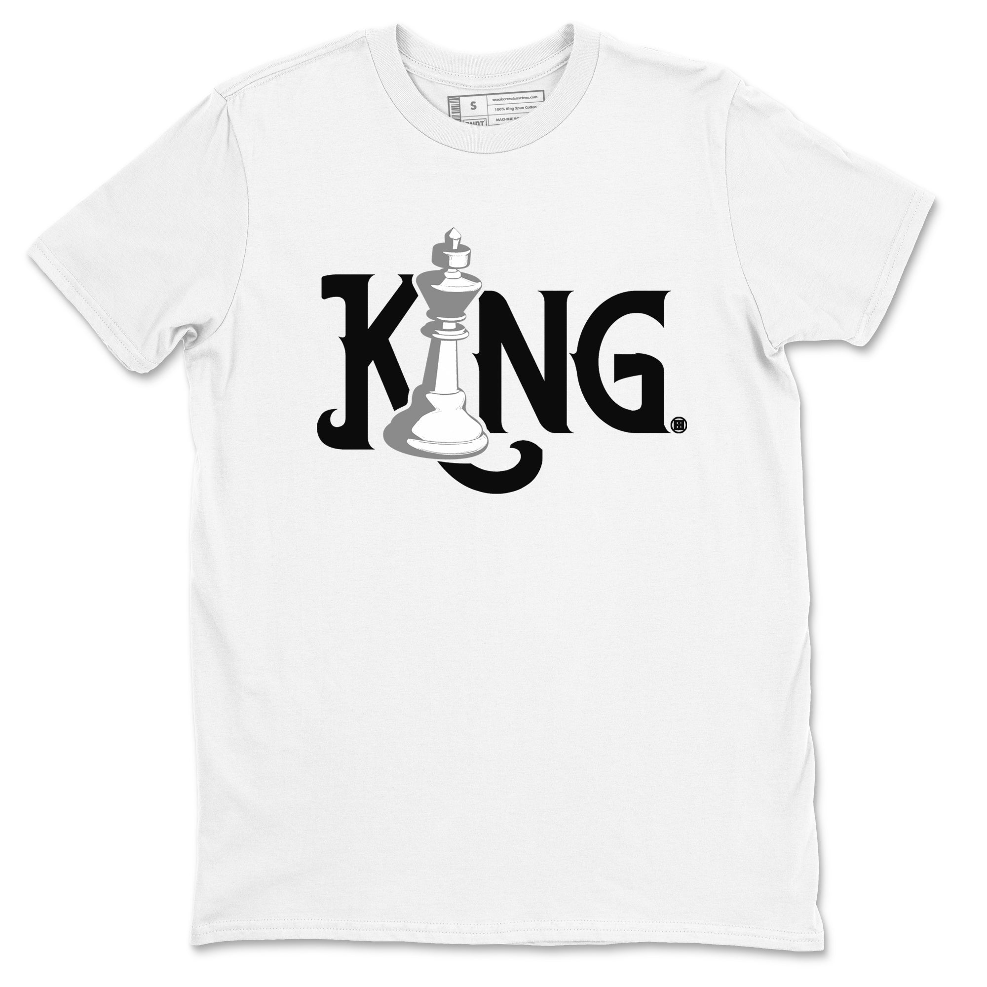 Chess King snkmatch Tees - Air Jordan 1 Wolf Grey