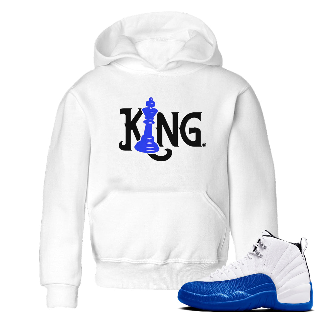 Chess King snkmatch Tees Kids - Air Jordan 12 Blueberry
