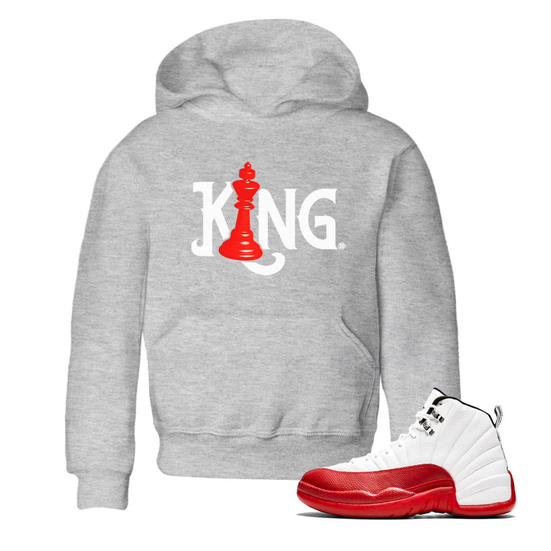 Chess King snkmatch Tees Kids - Air Jordan 12 Cherry