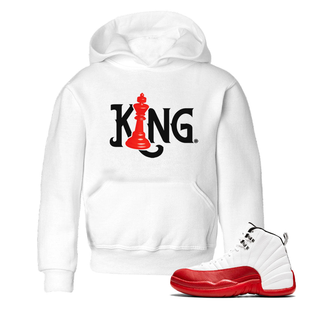 Chess King snkmatch Tees Kids - Air Jordan 12 Cherry