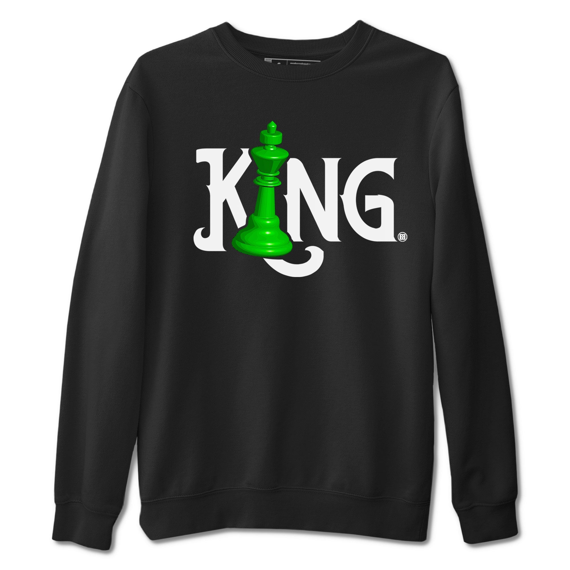Chess King snkmatch Tees - Air Jordan 5 Lucky Green