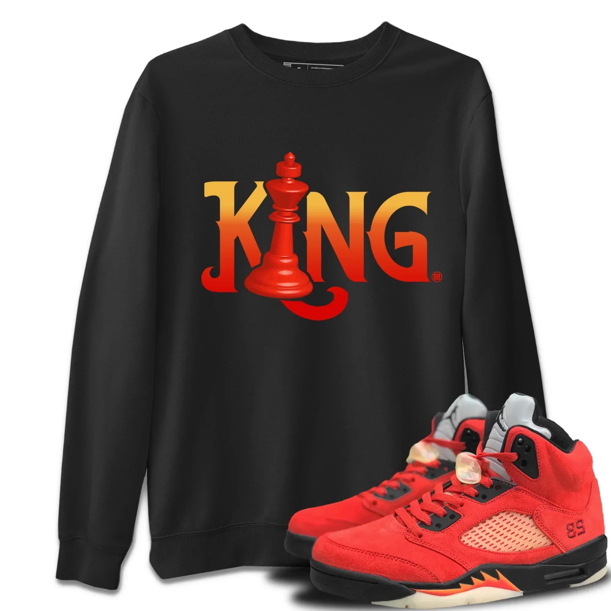 Chess King Unisex Tops - Air Jordan 5 Mars For Her