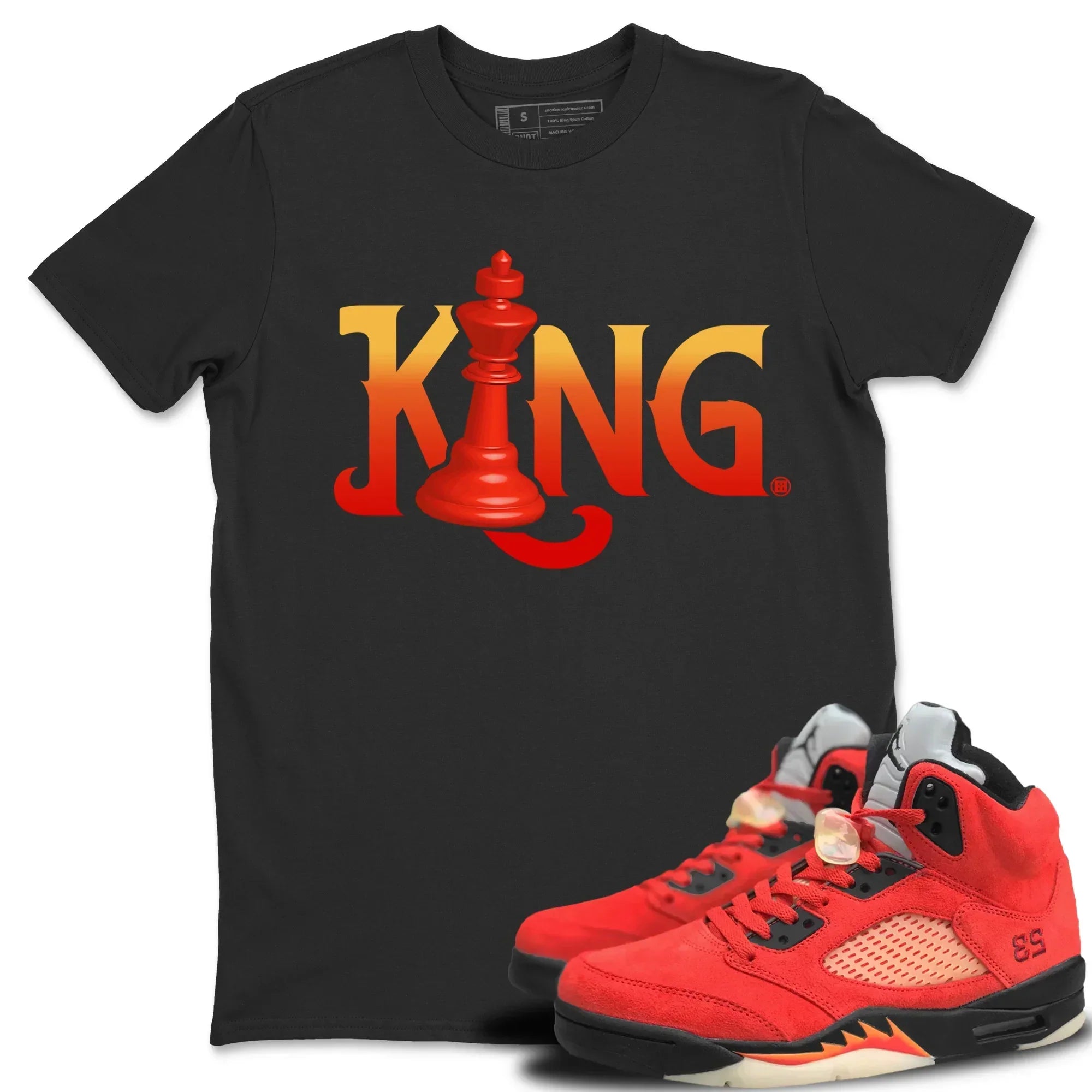 Chess King Unisex Tops - Air Jordan 5 Mars For Her