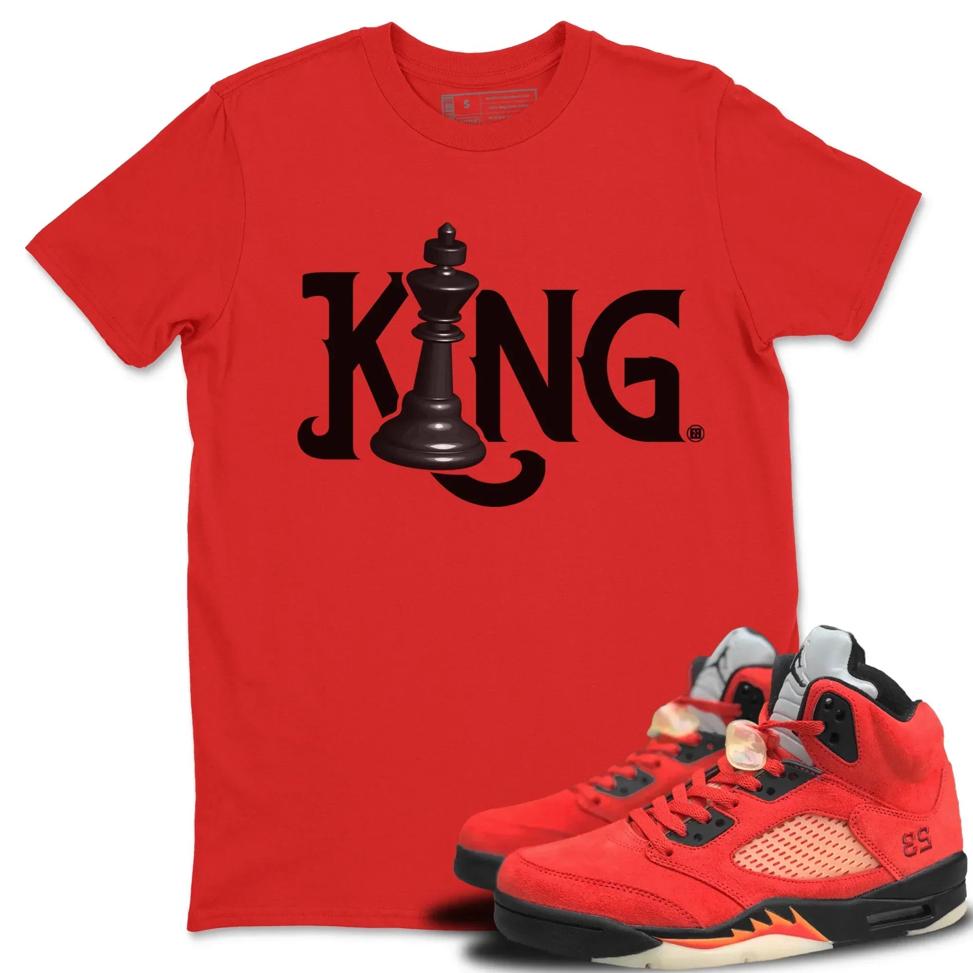 Chess King Unisex Tops - Air Jordan 5 Mars For Her