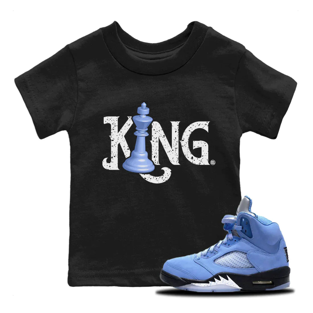 Chess King Kids Tops - Air Jordan 5 UNC