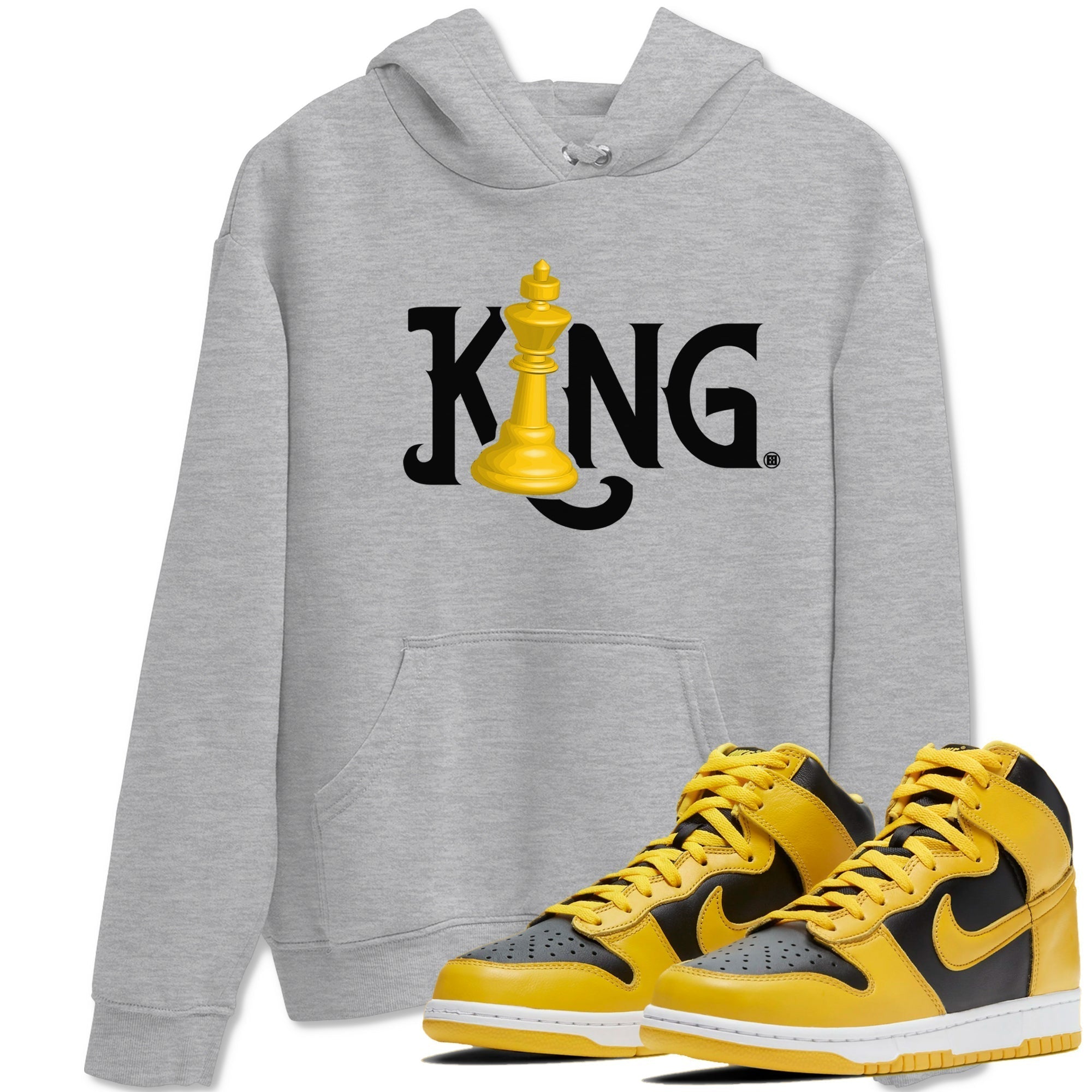 Chess King snkmatch Tees - Dunk High Pollen