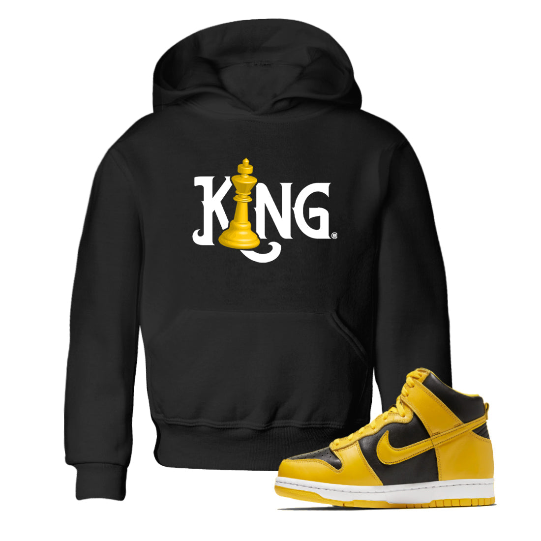 Chess King snkmatch Tees Kids - Dunk High Pollen