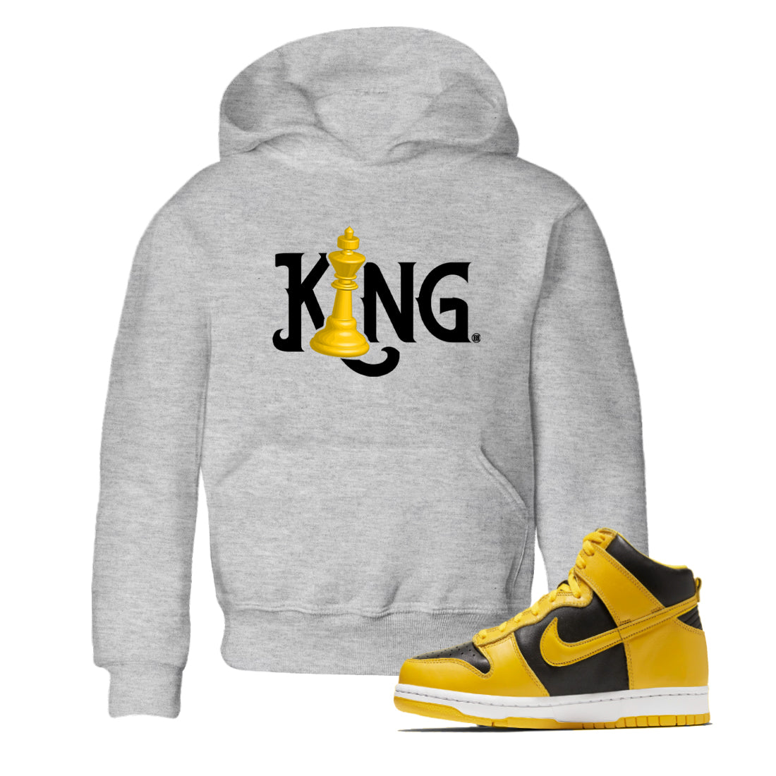 Chess King snkmatch Tees Kids - Dunk High Pollen