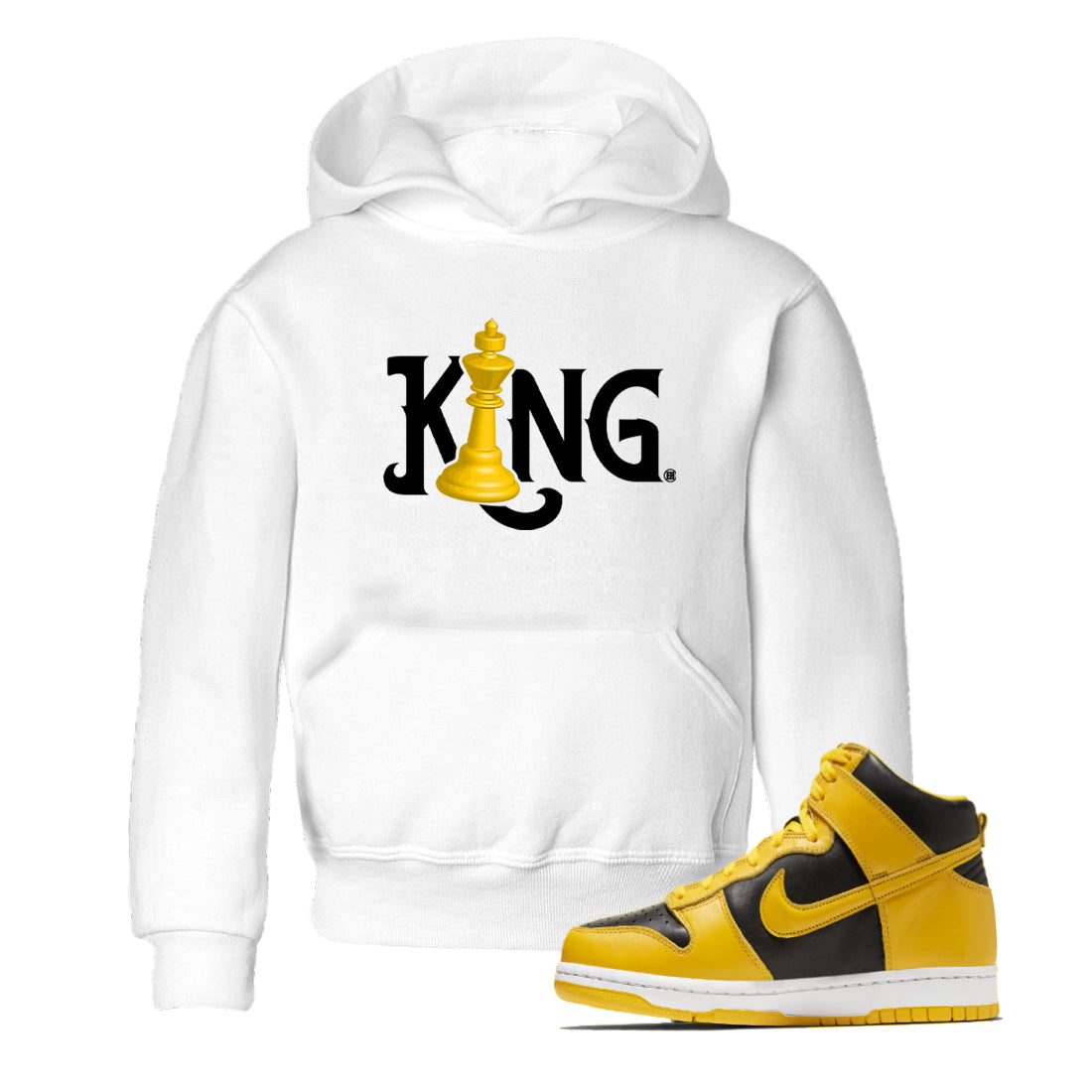 Chess King snkmatch Tees Kids - Dunk High Pollen