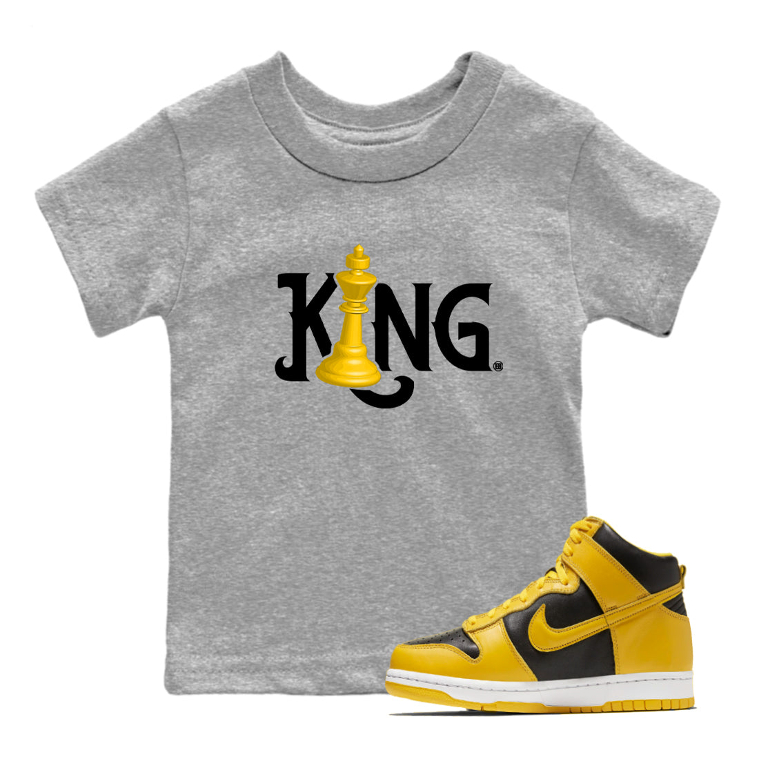 Chess King snkmatch Tees Kids - Dunk High Pollen