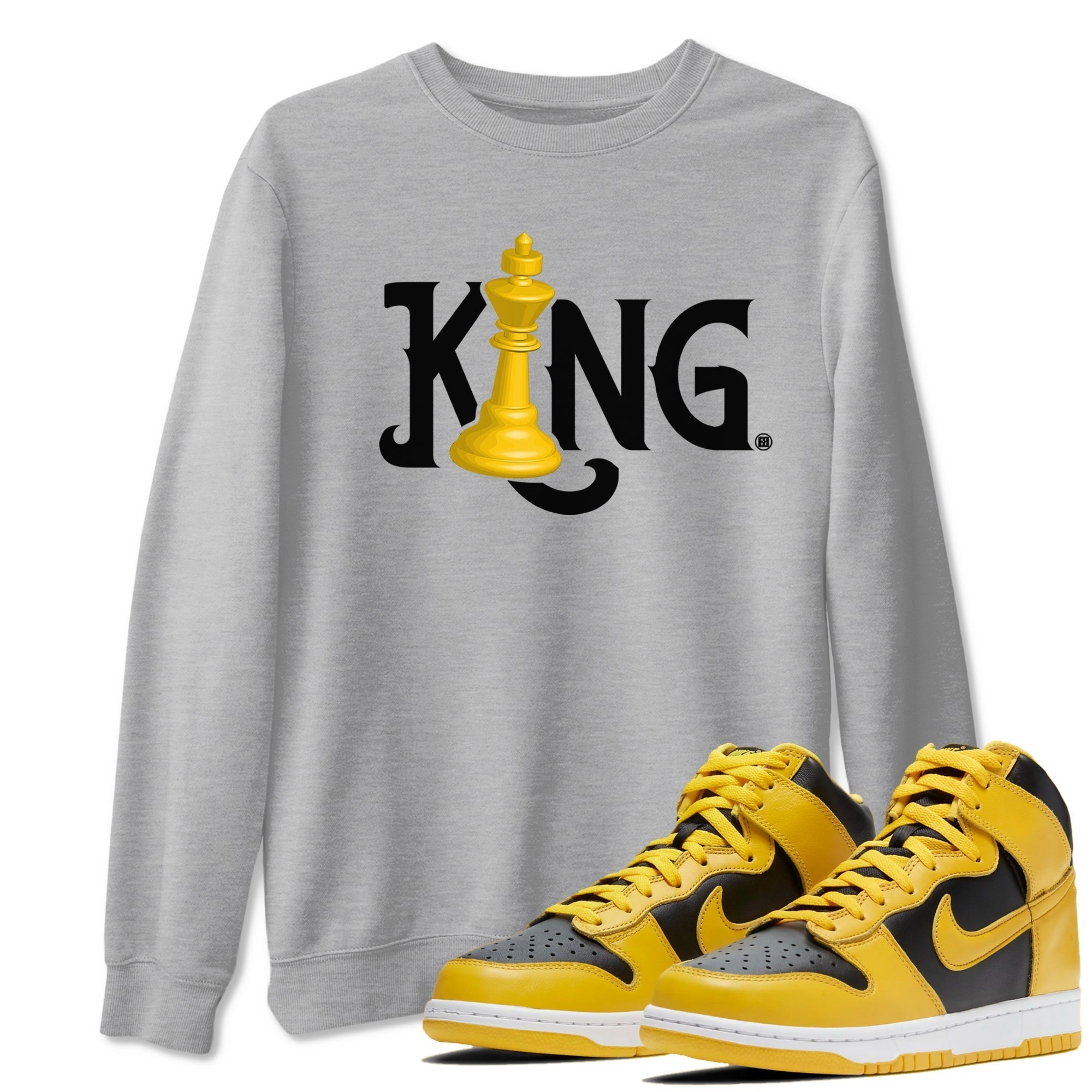 Chess King snkmatch Tees - Dunk High Pollen