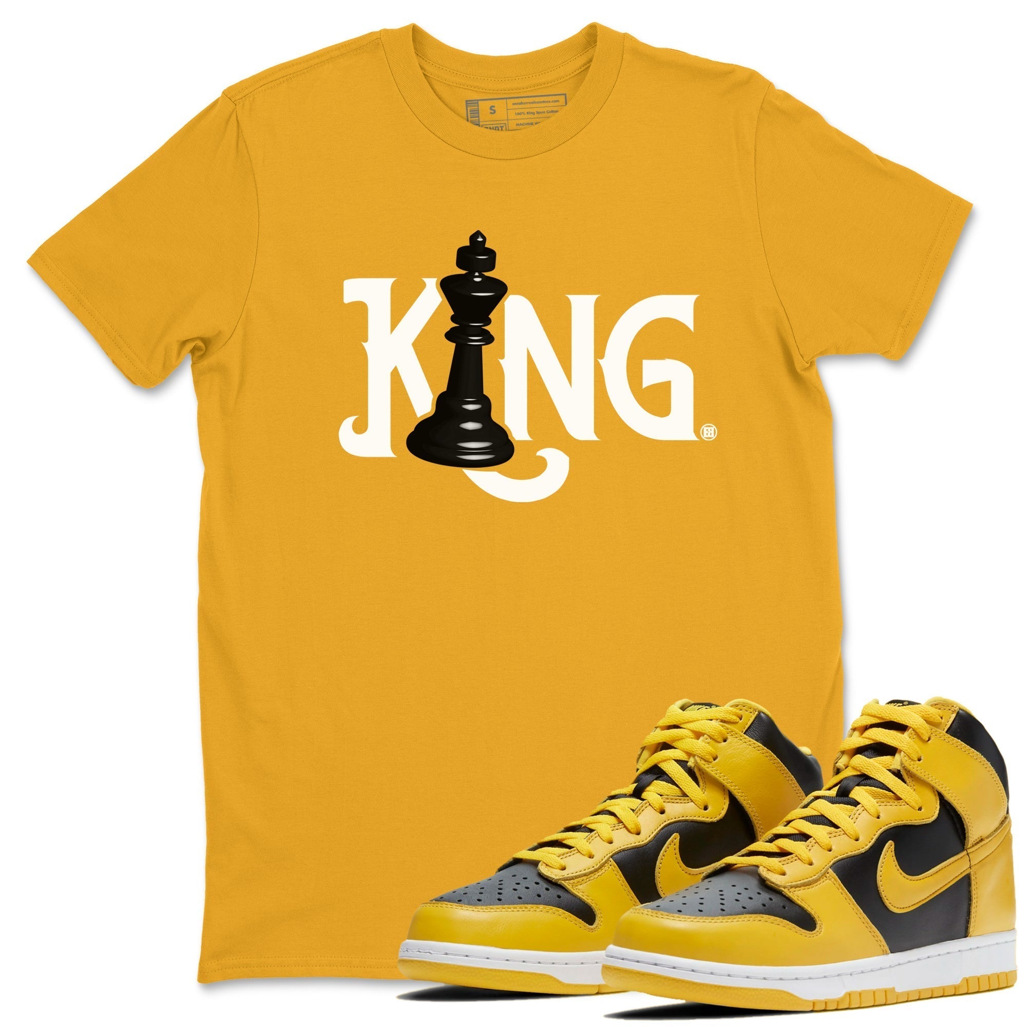 Chess King snkmatch Tees - Dunk High Pollen