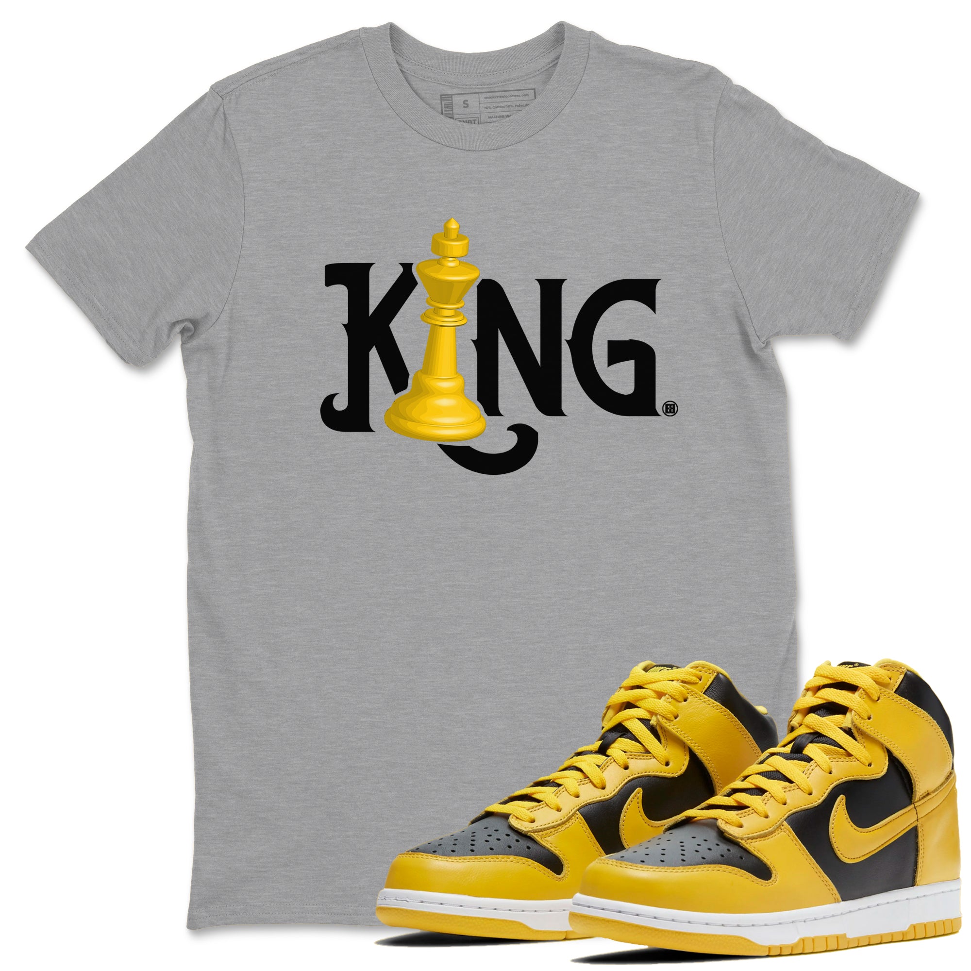 Chess King snkmatch Tees - Dunk High Pollen