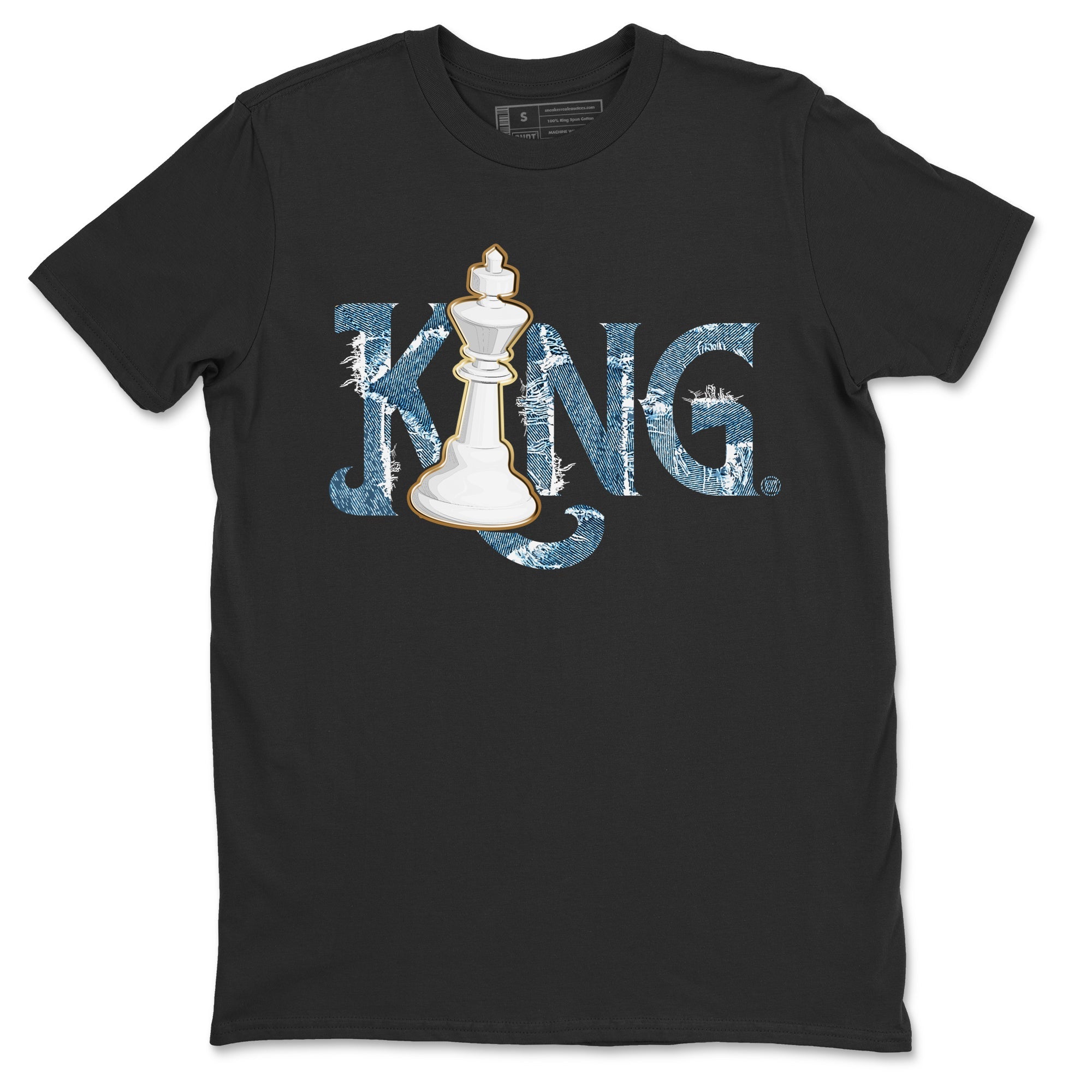 Chess King Unisex Tops - Air Jordan 1 Denim