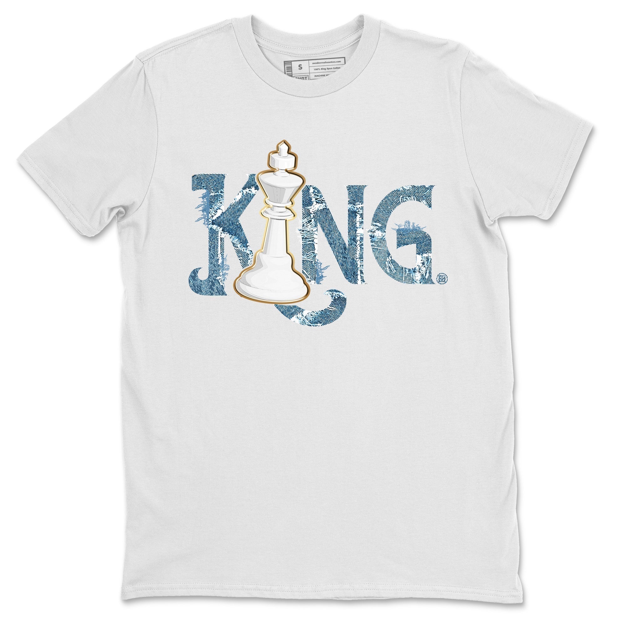 Chess King Unisex Tops - Air Jordan 1 Denim