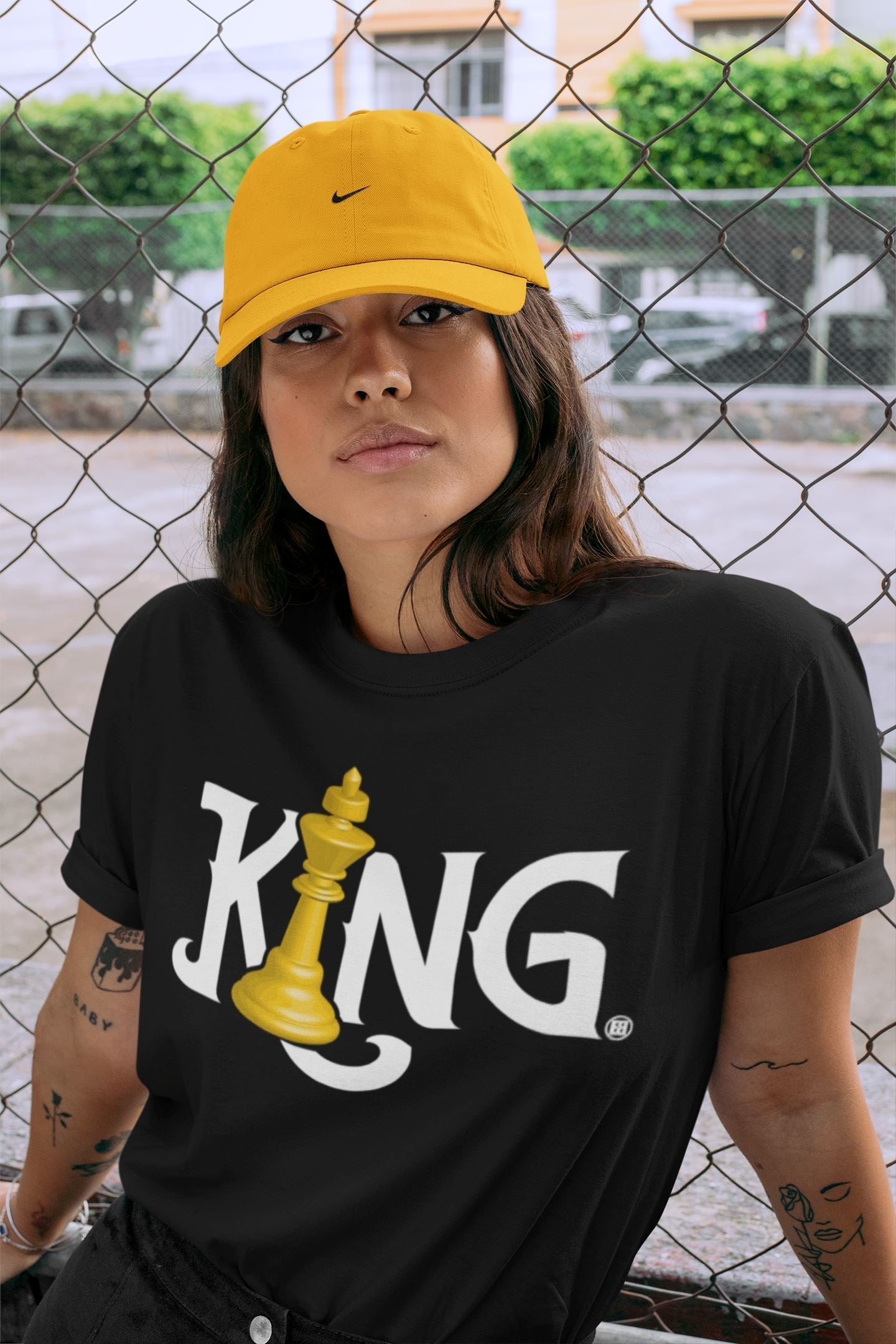 Chess King Unisex Tops - Air Jordan 1 Taxi