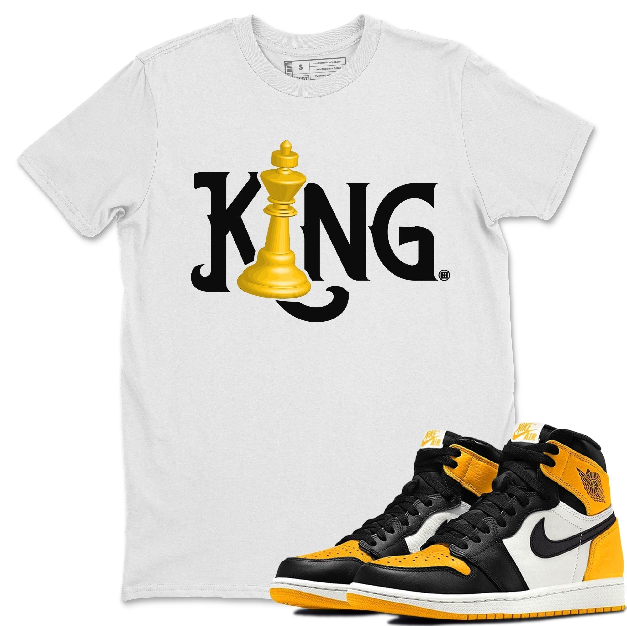 Chess King Unisex Tops - Air Jordan 1 Taxi